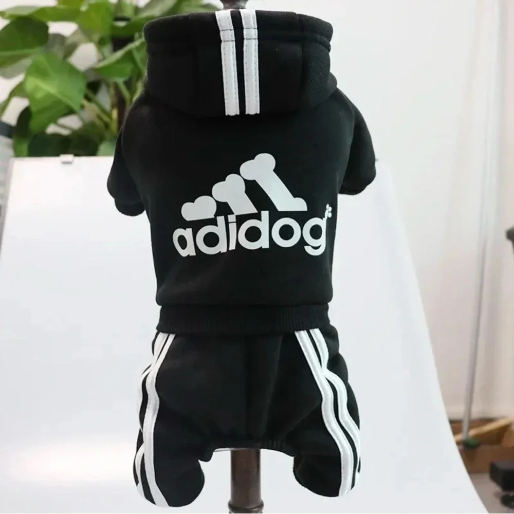 ADIDOG Tracksuit with Hoodie in Black - BRAND NEW